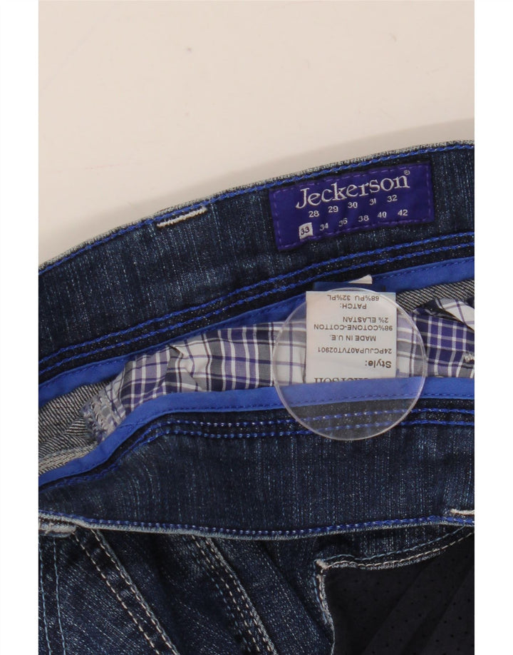 Женские узкие джинсы Jeckerson W33 L31 синие, хлопок