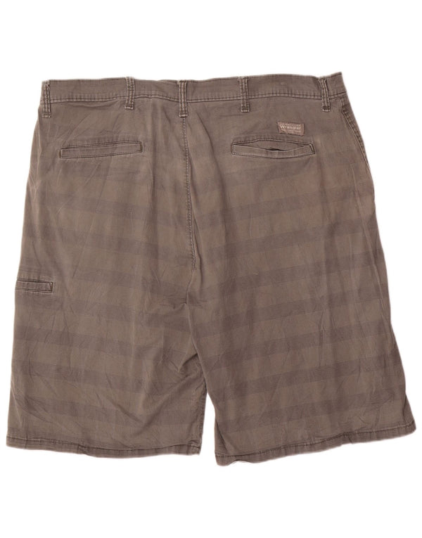 Мужские шорты чинос Wrangler W40 XL, серые, хлопковые в полоску