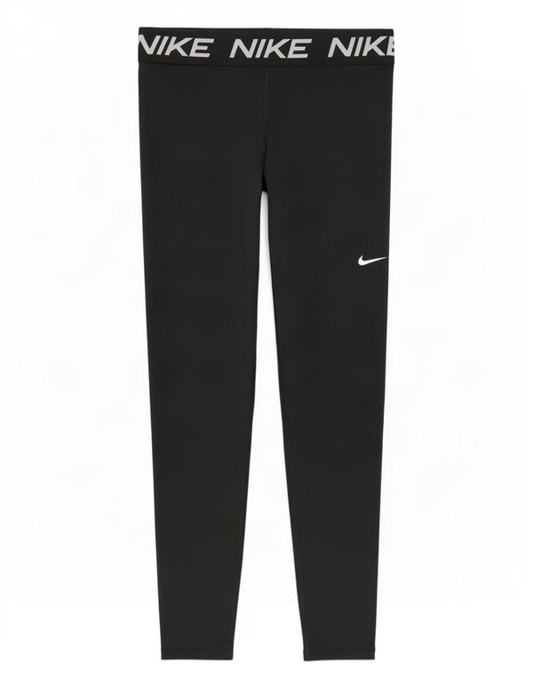 Женские леггинсы с рисунком Nike UK 14, большие черные