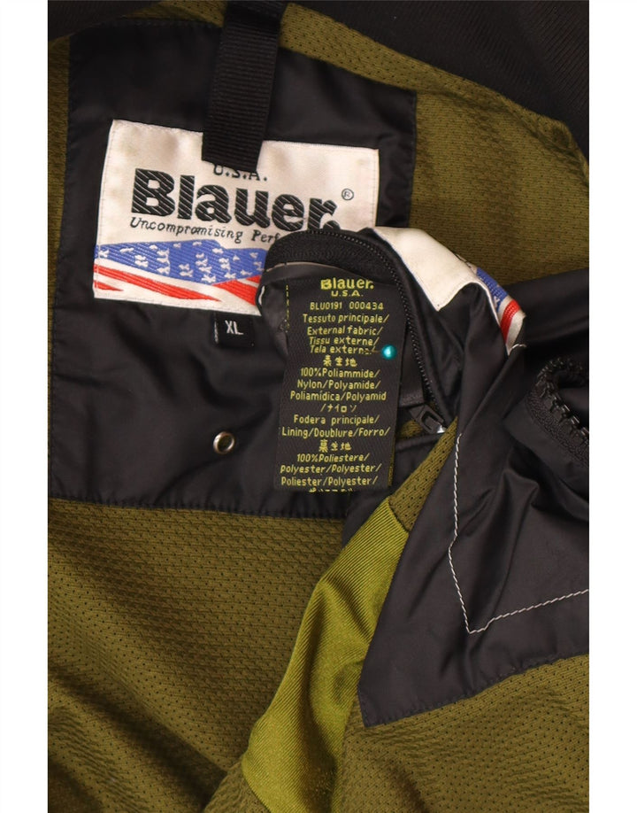 Мужская куртка-бомбер Blauer UK 42 XL черная из полиамида