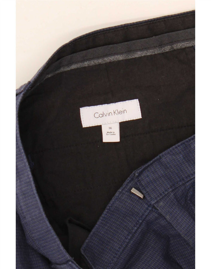 Мужские шорты чинос Calvin Klein W36, большие темно-синие в клетку
