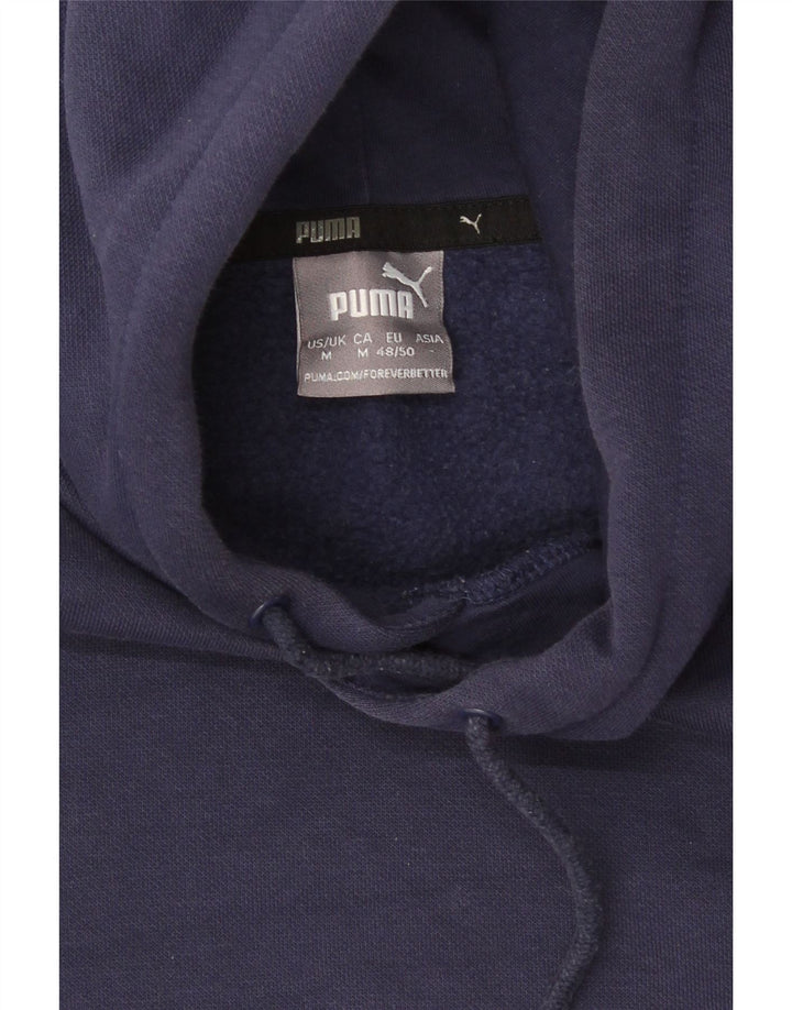 Мужской джемпер с капюшоном Puma среднего темно-синего цвета