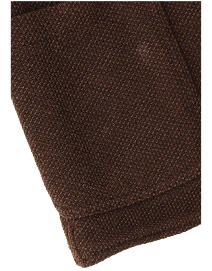 Мужской пиджак Massimo Dutti на 2 пуговицах UK 42 XL, коричневый хлопок