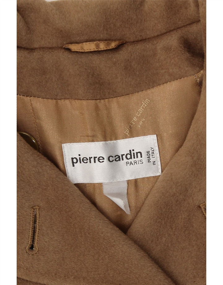 Женское двубортное пальто Pierre Cardin UK 14, большое коричневое