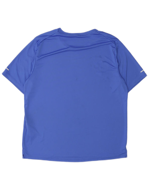 Мужская футболка Nike Dri Fit с рисунком, большой синий полиэстер