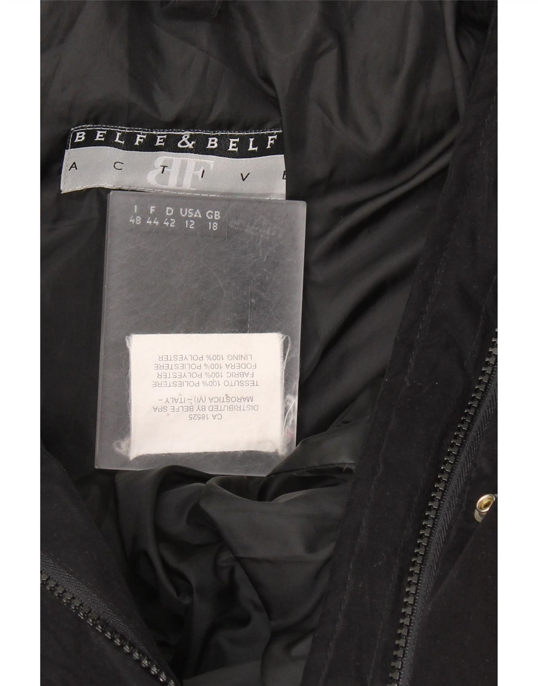 BELFE & BELFE Женское стеганое пальто UK 18 XL, черный полиэстер