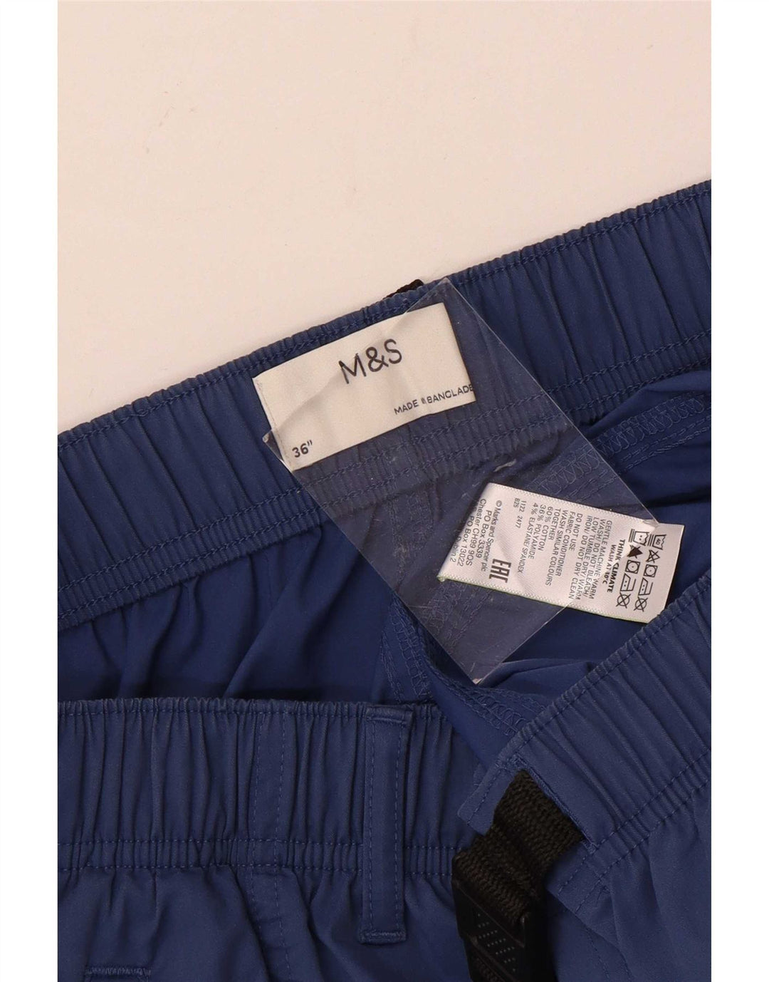 Мужские шорты карго Marks & Spencer W36, большие синие, хлопок