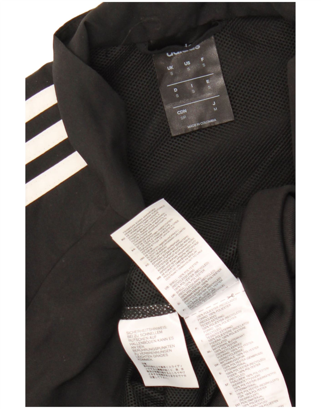 Мужской спортивный костюм Adidas Climalite, верхняя куртка, маленький черный полиэстер