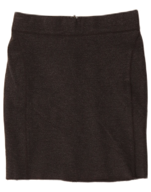 JACK WILLS Женская мини-юбка UK 10, маленькая W26 Серая вискоза