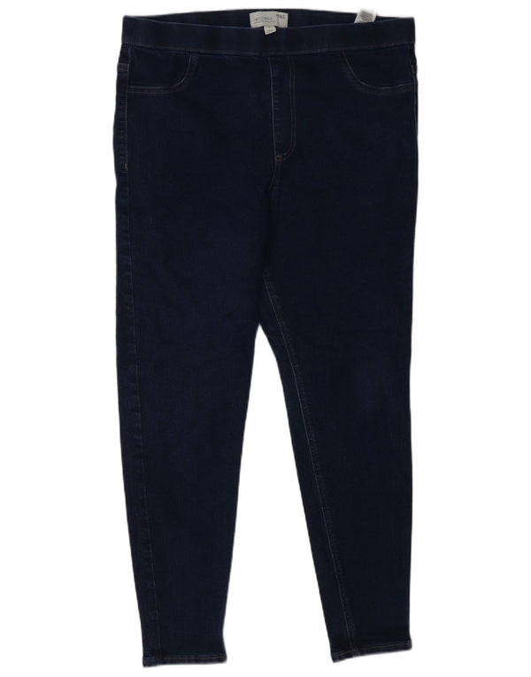 Женские джинсы джеггинсы Marks & Spencer UK 16, большие W34 L27, темно-синие, хлопок