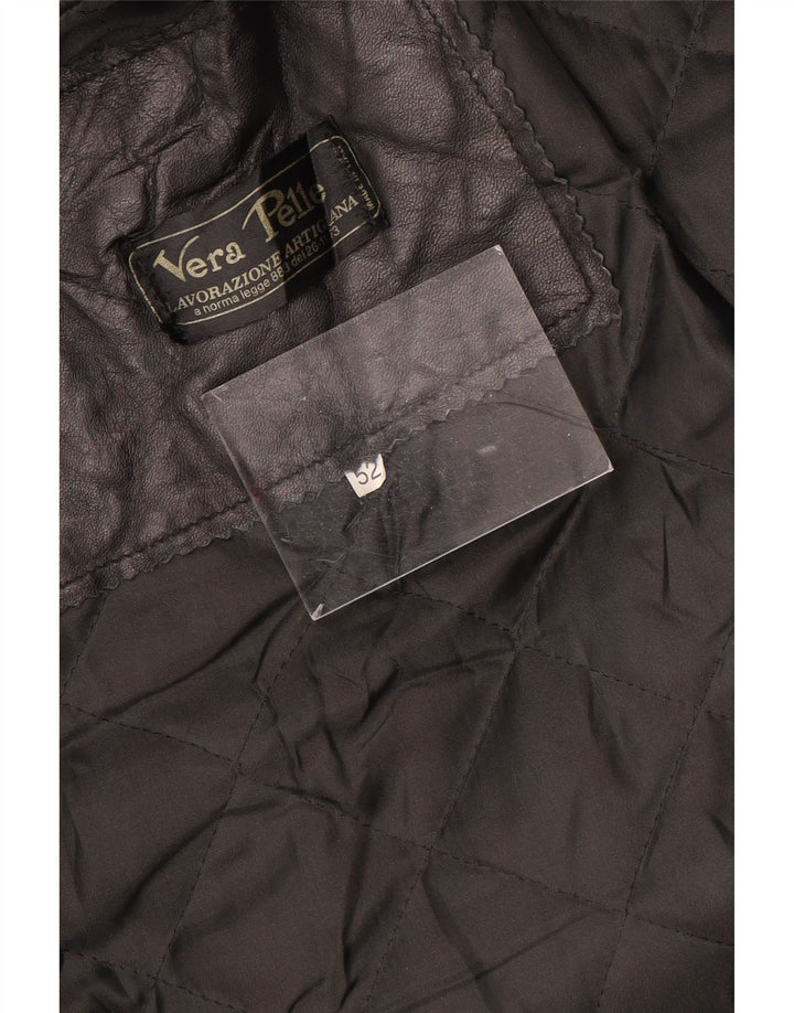 LAVORAZIONE ARTIGIANA Мужская кожаная куртка IT 52 XL Черная кожа