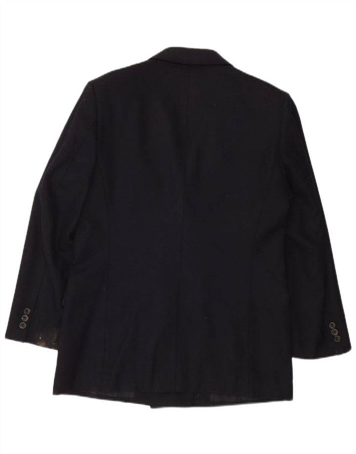 Мужской двубортный пиджак Aquascutum, Великобритания, 36, маленький, темно-синий