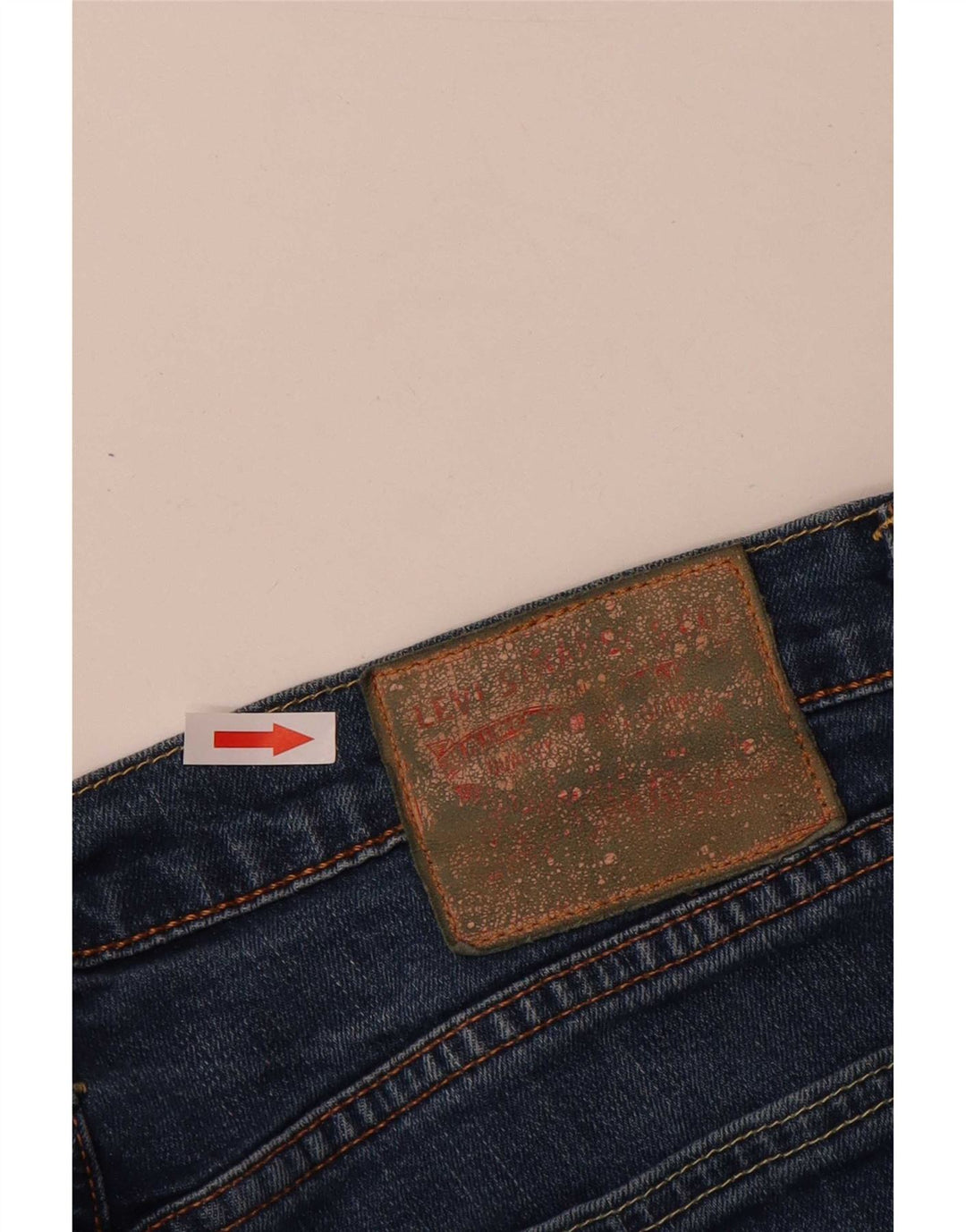 Мужские узкие джинсы Levi's W34 L32 синие, хлопок