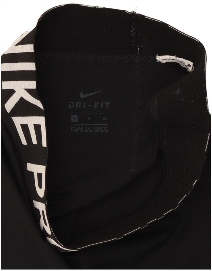 Женские спортивные шорты Nike Dri Fit с графическим рисунком UK 8, маленькие черные