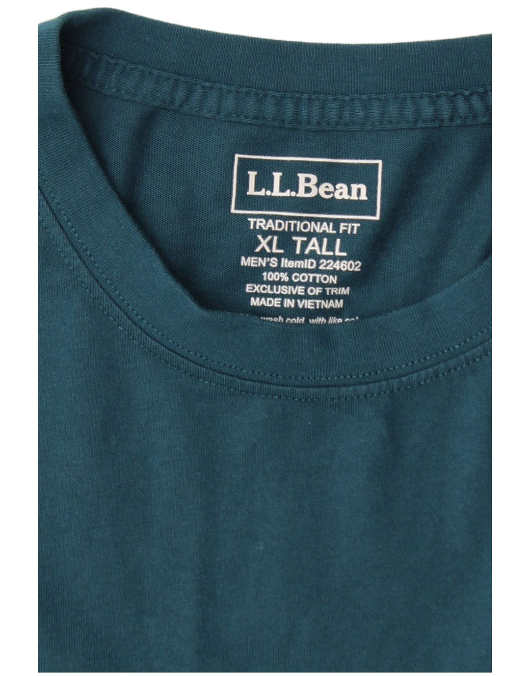 L.L.BEAN Мужской высокий топ с длинным рукавом XL, зеленый хлопок