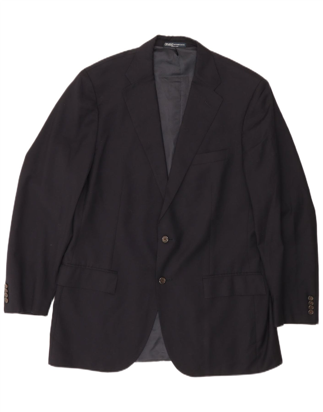 Мужской пиджак POLO RALPH LAUREN на 2 пуговицах, Великобритания 44, 2XL, темно-синий, шерстяной