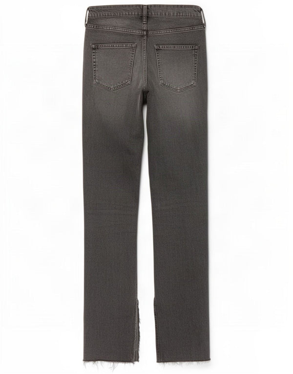 Женские узкие джинсы с высокой посадкой Zara EU 38, маленькие W28 L34, серый хлопок