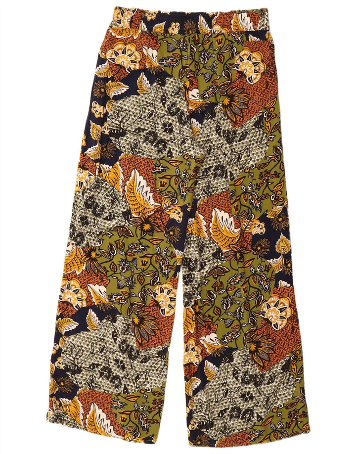 Брюки женские Esprit UK 12 Medium W30 L30 Разноцветная вискоза с цветочным принтом