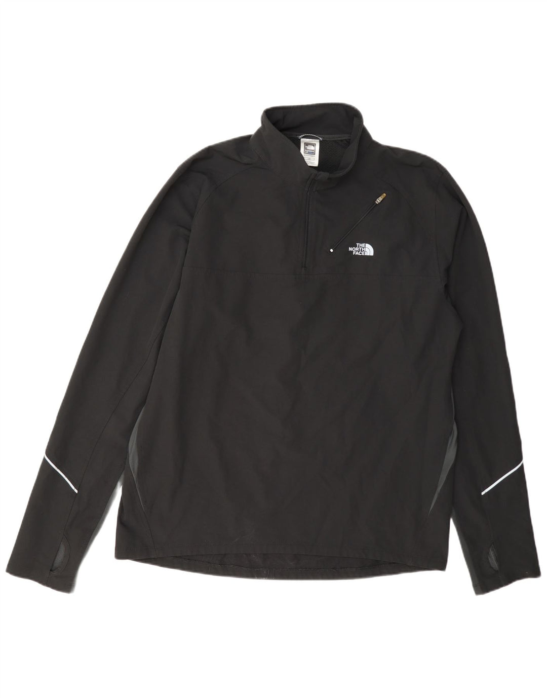 Мужской пуловер с воротником на молнии The North Face, большой черный цветной блок