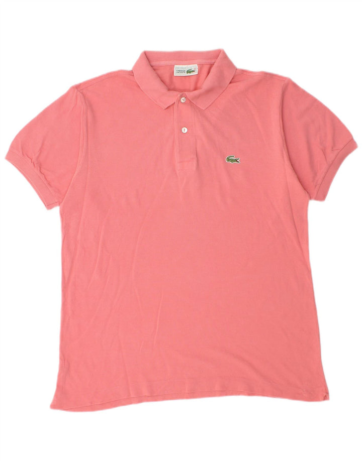 Мужская рубашка-поло Lacoste, размер 4, средний розовый хлопок, размер 4