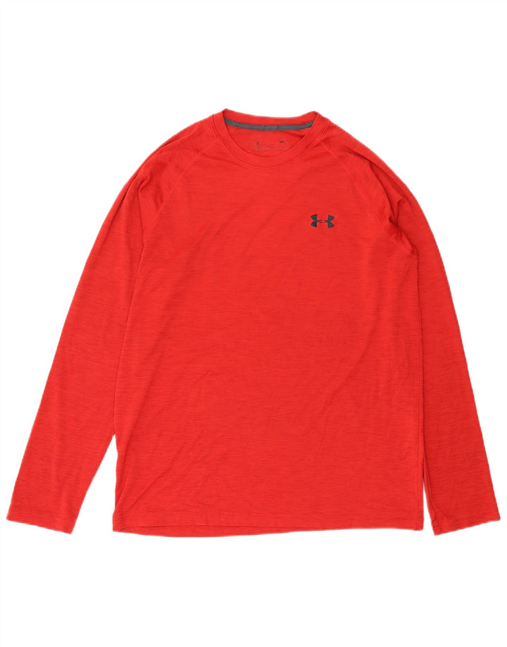 Мужской топ с длинным рукавом Under Armour, средний красный