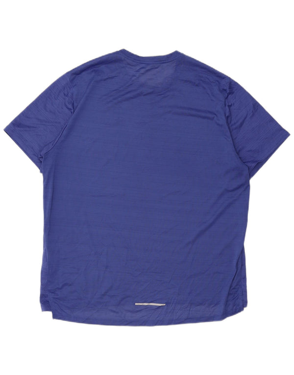 Мужская футболка Nike Dri Fit Top XL из полиэстера в синюю полоску