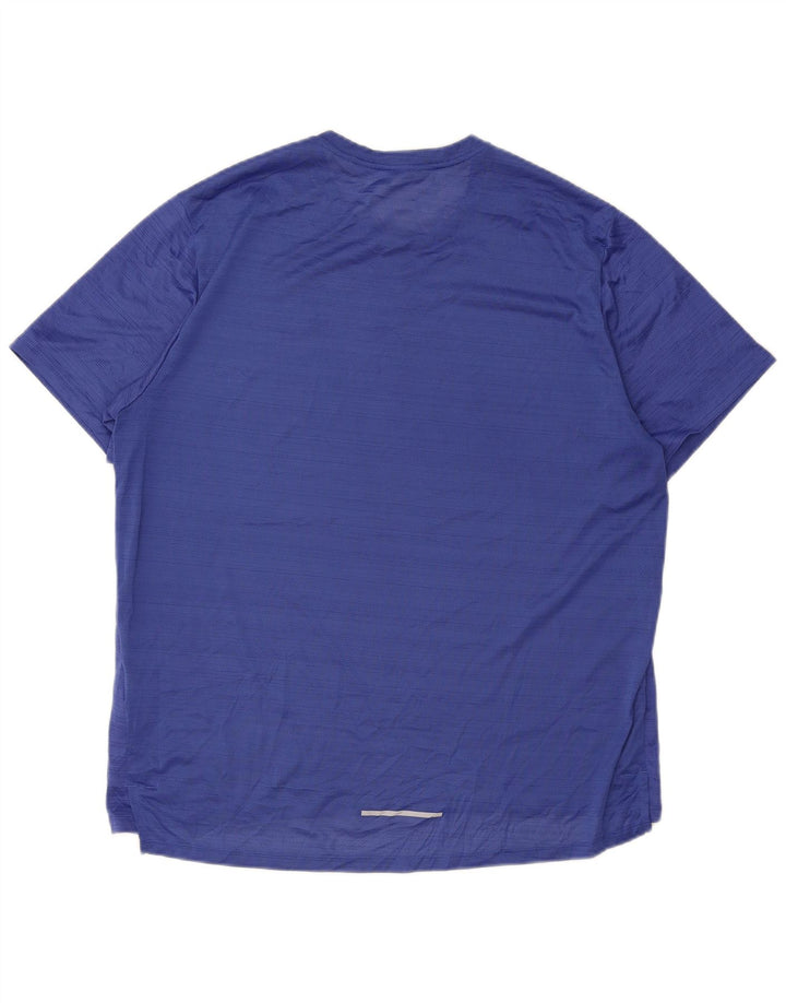 Мужская футболка Nike Dri Fit Top XL из полиэстера в синюю полоску