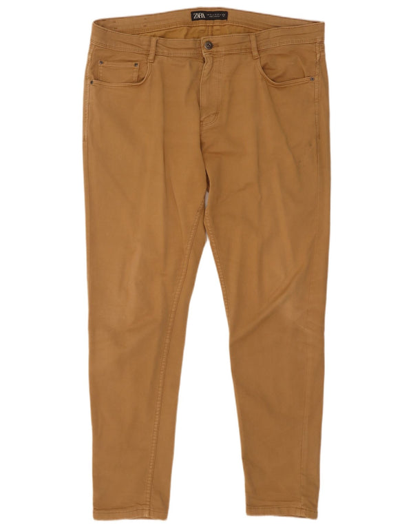 Мужские узкие повседневные брюки Zara EU 46 XL W36 L31 бежевые