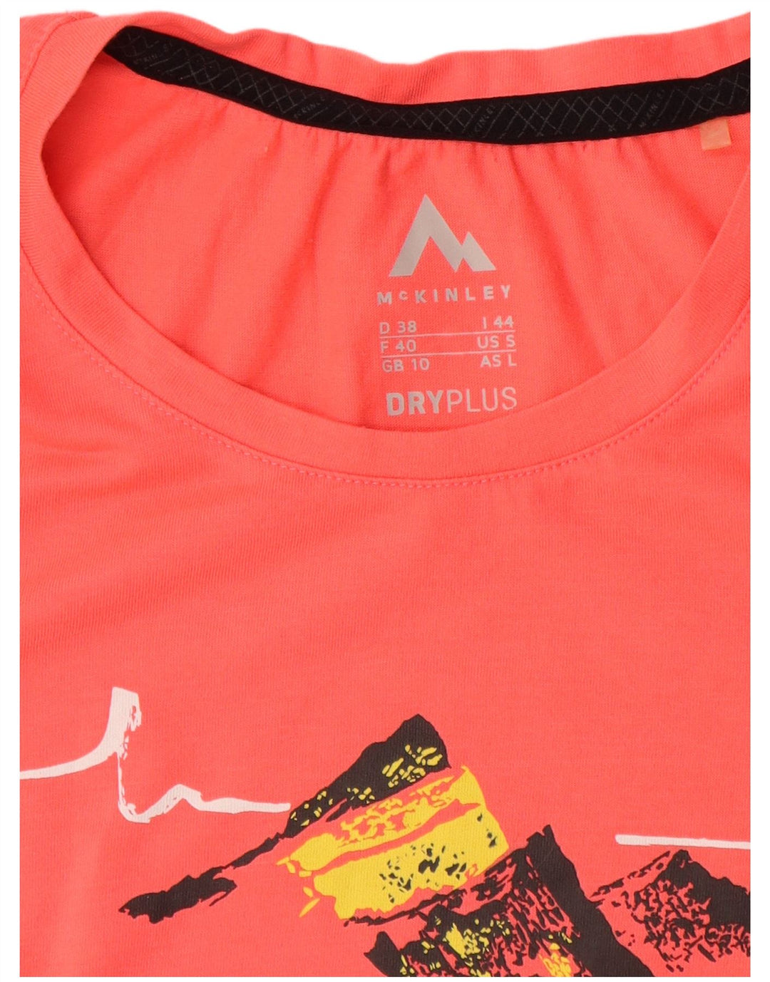 Женская футболка с рисунком McKinley Top UK 10, маленькая розовая