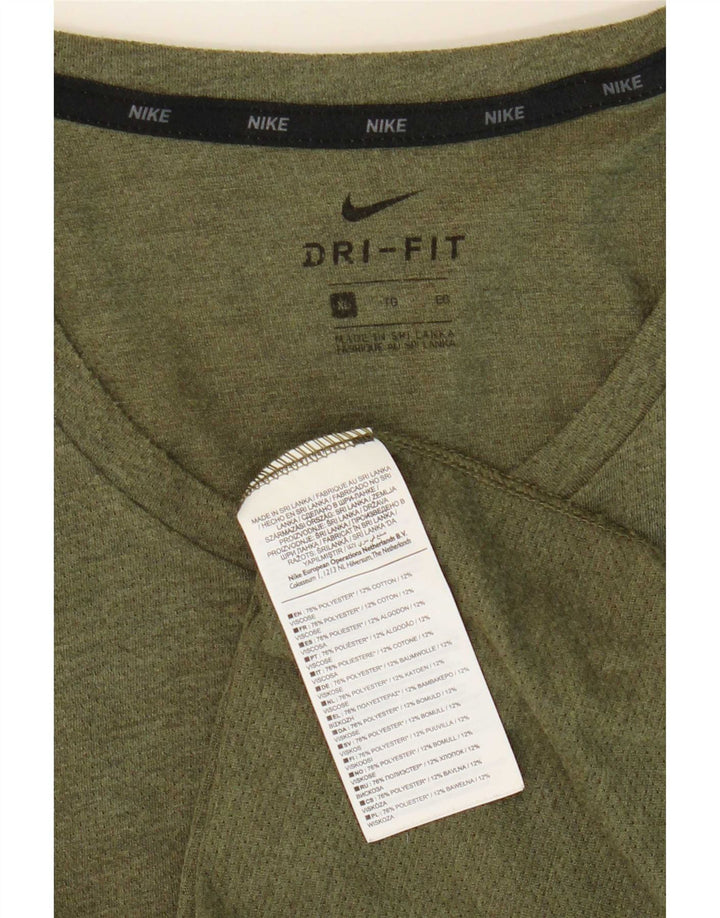 Мужская футболка Nike Dri Fit Top XL, зеленый полиэстер
