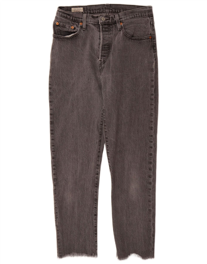 Женские прямые джинсы Levi's 501 W28 L28, серый хлопок