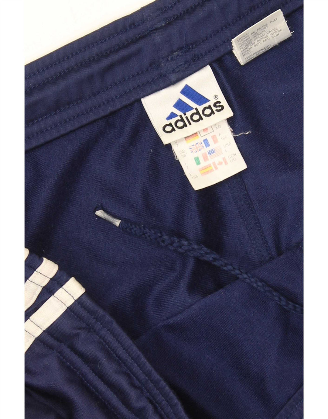 Мужские спортивные брюки Adidas, большие темно-синие, полиэстер