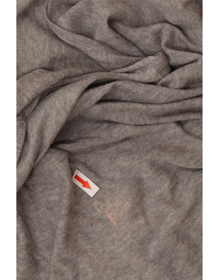 Женский свободный джемпер с v-образным вырезом All Saints UK 14, средний серый цвет