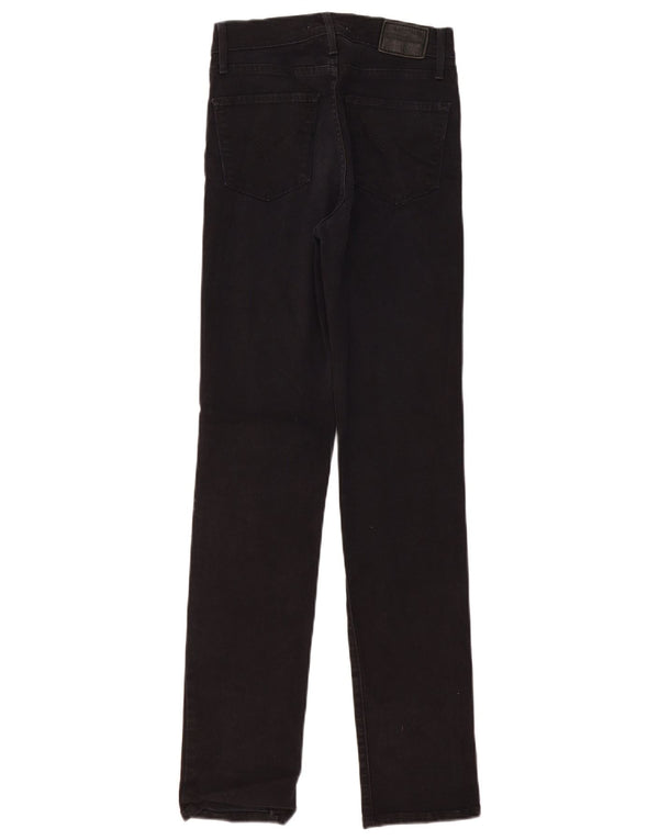 Женские прямые джинсы LEVI'S 724 с высокой посадкой W25 L32, черный хлопок