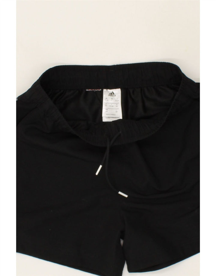 ADIDAS Boys Climalite Sport Shorts 13-14 Years Black Polyester Vintage Adidas and Second-Hand Adidas from Messina Hembry 