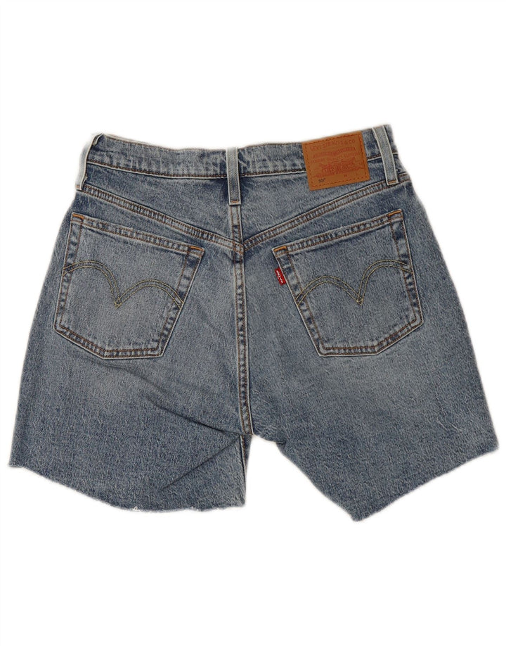 Женские джинсовые шорты Levi's 501 W27, маленькие синие, хлопок
