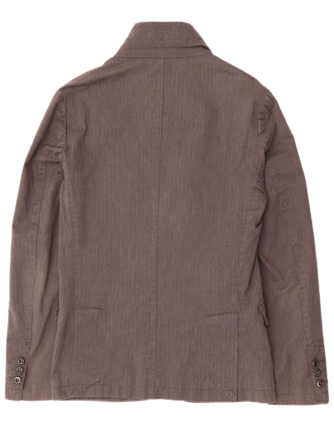 Мужской пиджак Zara на 2 пуговицах, Великобритания, 36, маленький серый, хлопковый в тонкую полоску