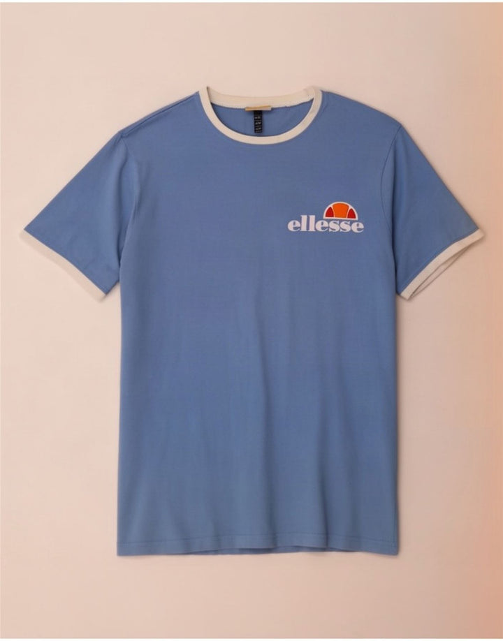 Ellesse Мужская футболка из хлопка среднего синего цвета