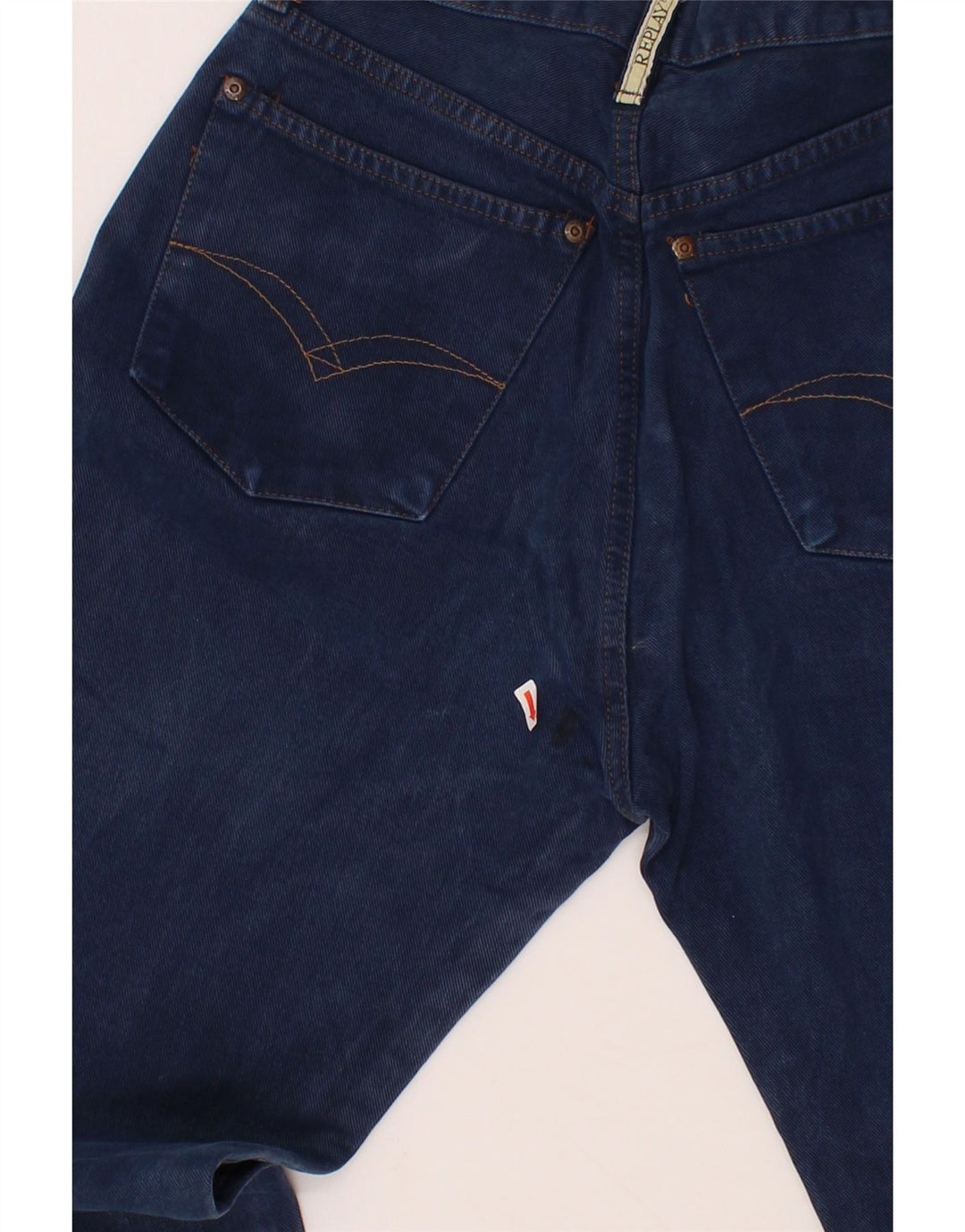 REPLAY Womens Straight Jeans W30 L28  Navy Blue Cotton Vintage Replay and Second-Hand Replay from Messina Hembry 