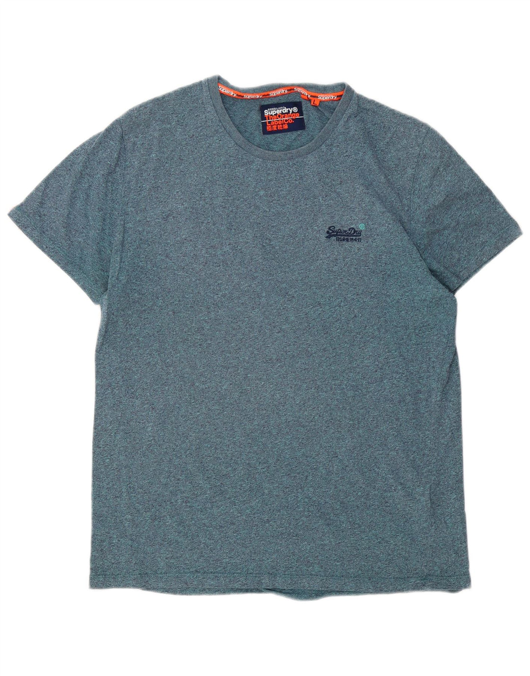 Мужская футболка Superdry, большая синяя в крапинку