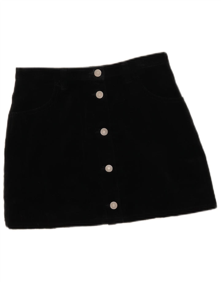 Женская мини-юбка Sisley IT 42 Medium W27, черный хлопок
