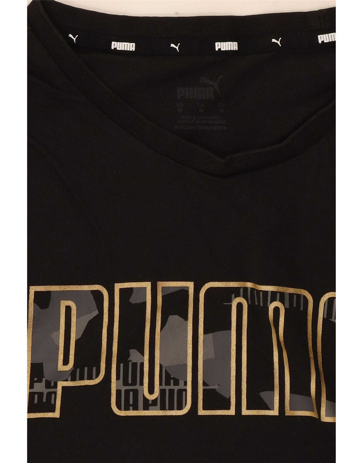 Женская футболка с рисунком Puma Top UK 14, средний черный