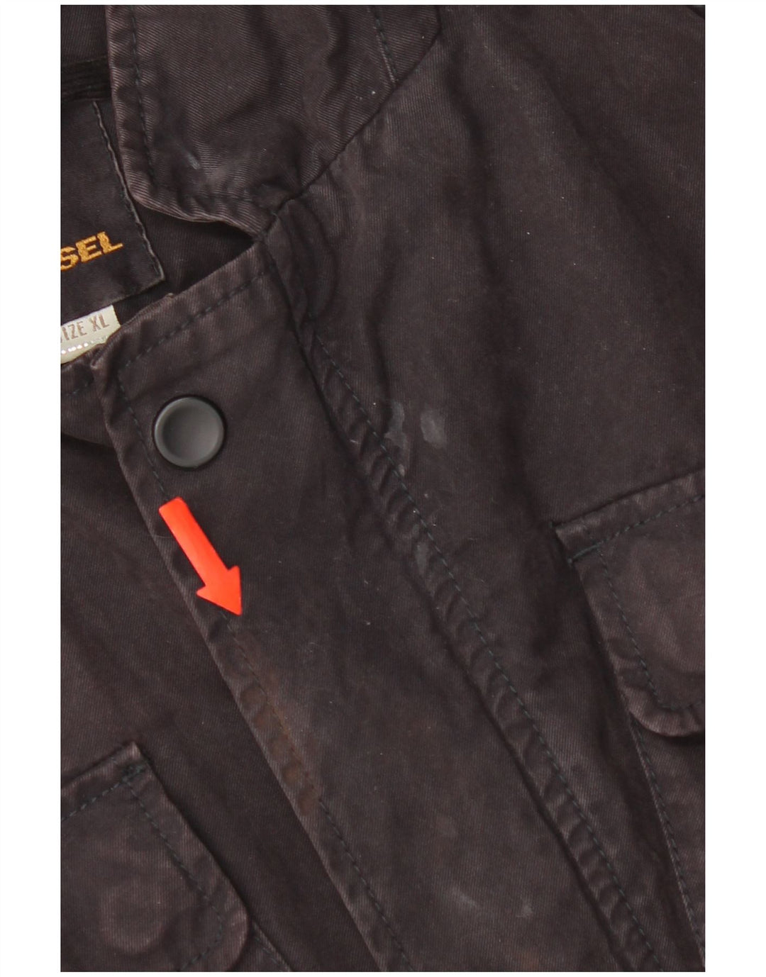Женская куртка Diesel UK 18 XL, черный хлопок