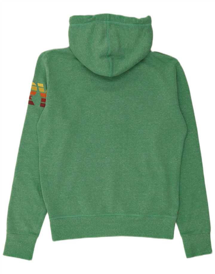 Мужской джемпер с капюшоном Superdry с рисунком, средний зеленый хлопок, хлопок