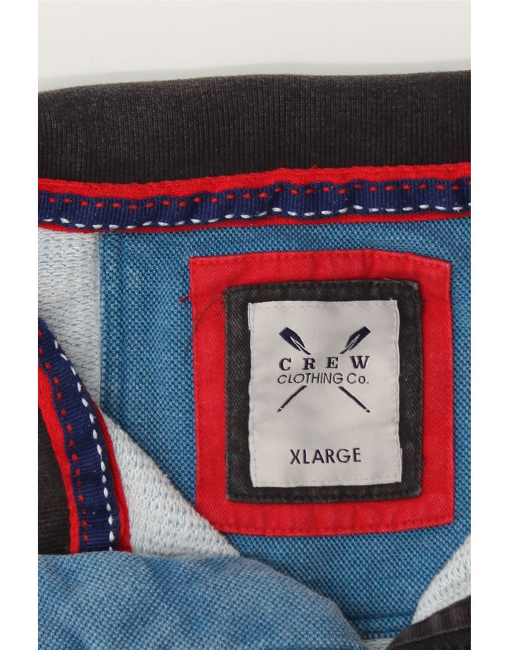 Мужская толстовка с воротником на молнии, джемпер XL, синий хлопок, одежда для экипажа