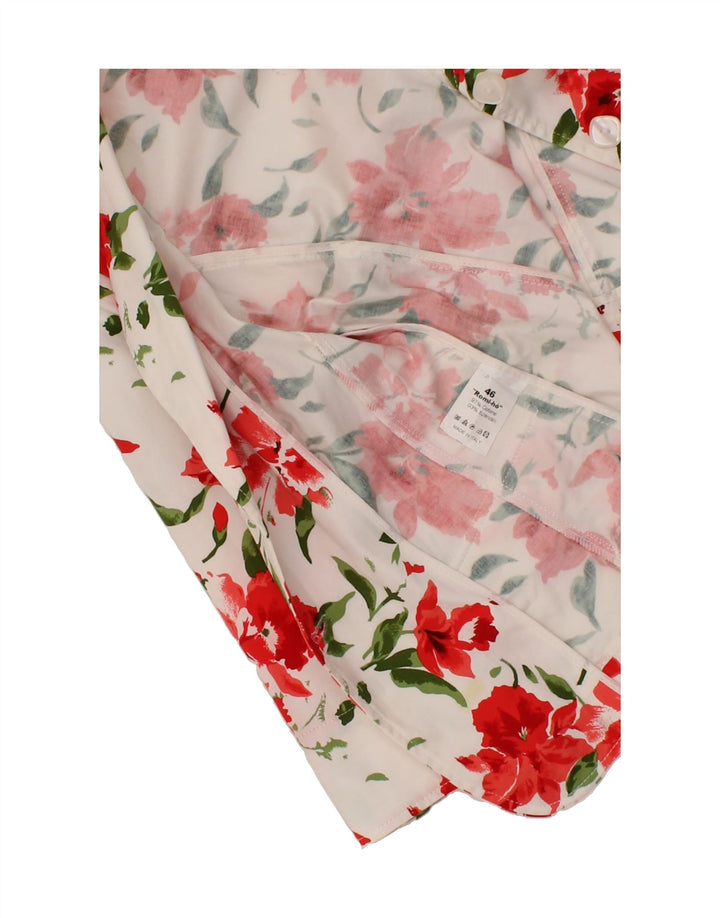 CESARE MENASCI Womens 3/4 Sleeve 2 Button Blazer Jacket IT 46 Large Red Vintage Cesare Menasci and Second-Hand Cesare Menasci from Messina Hembry 