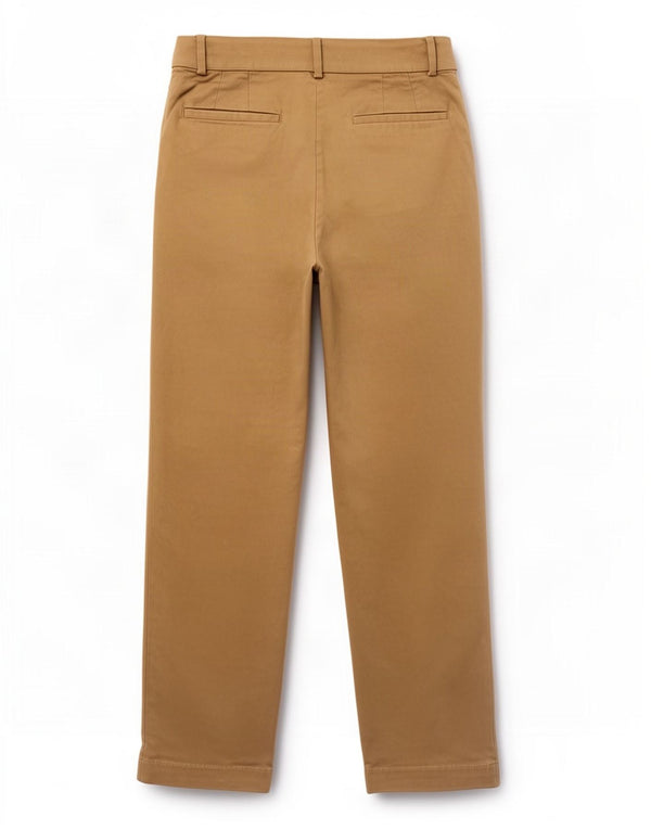 Женские брюки чинос с завышенной талией Zara XS W24 L32, бежевый лен