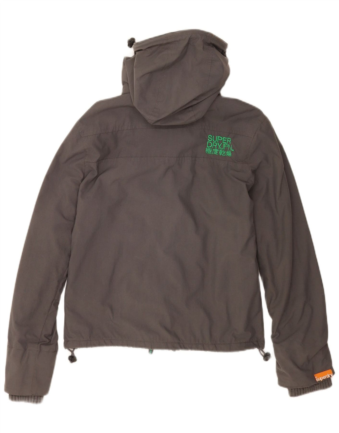 Женская ветровка с капюшоном Superdry UK 10, маленький серый нейлон