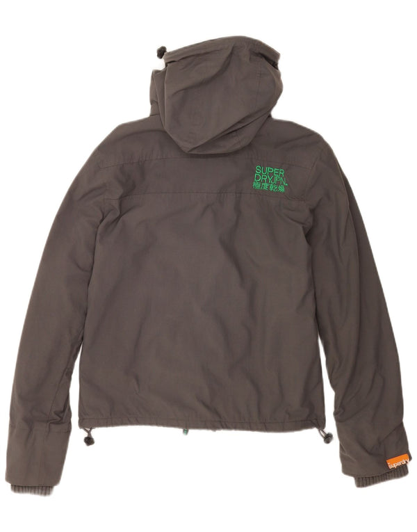 Женская ветровка с капюшоном Superdry UK 10, маленький серый нейлон