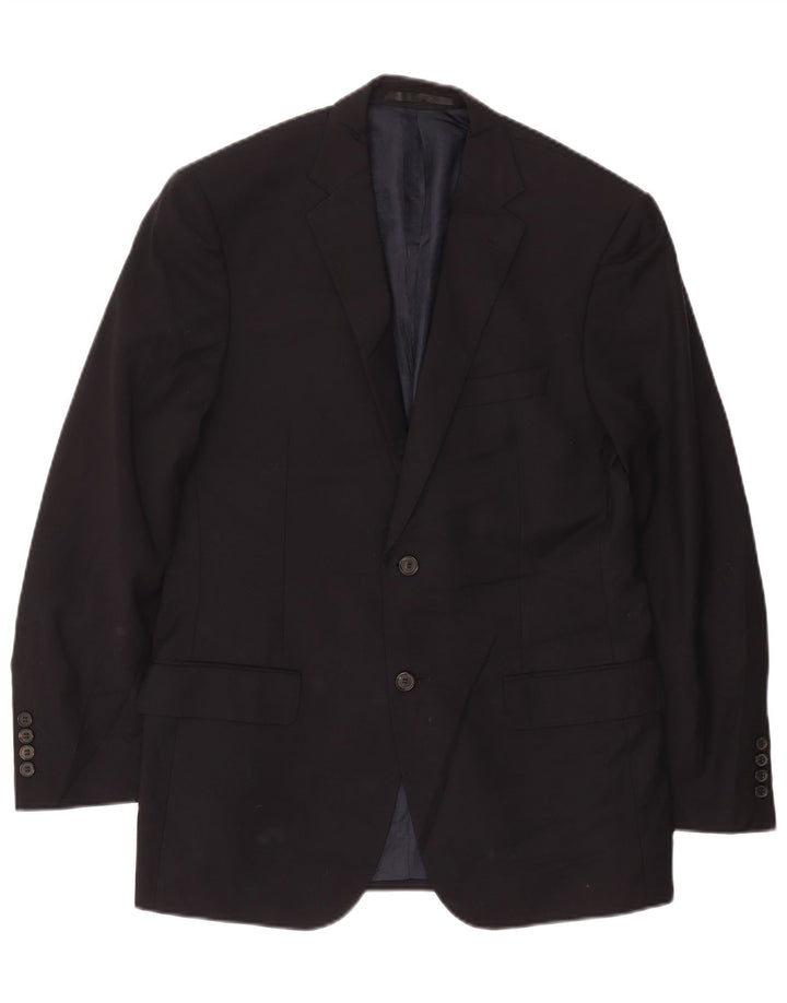 Мужской пиджак Marks & Spencer Autograph UK 38 средний темно-синий